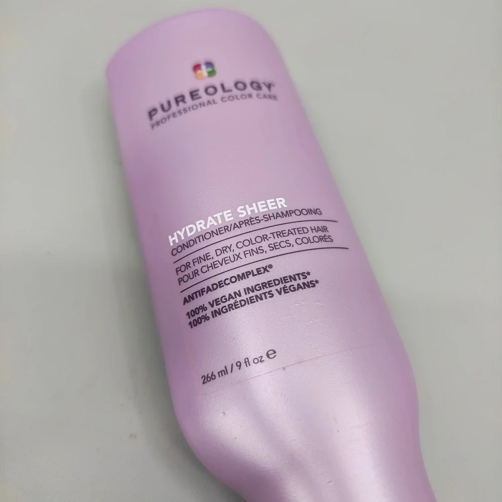 Pureology Hydrate Sheer Conditioner 9oz Vegan Color Treated Hair Care
